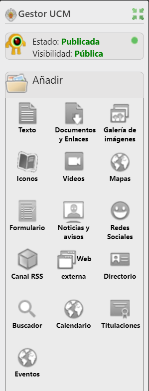 Añadir Widgets