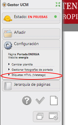 Etiquetas Metatags