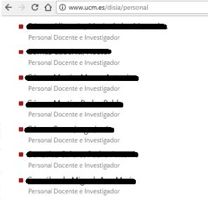 Directorio modo listado