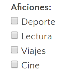 Checkbos ejemplo