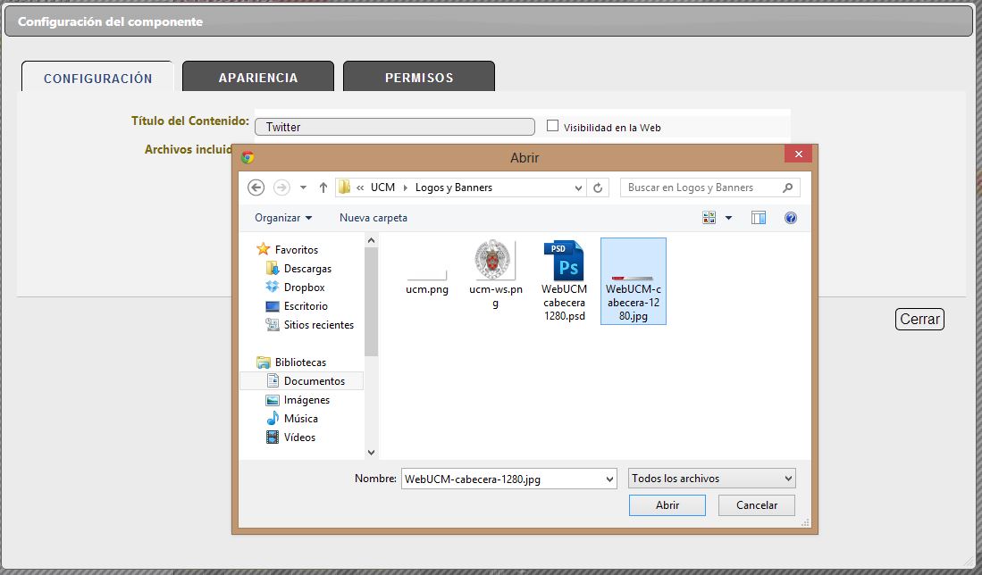 Subir archivos